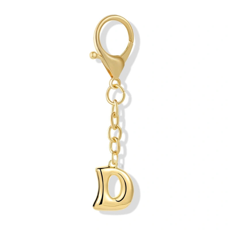 Bubble Initial Letter - Bag Charm