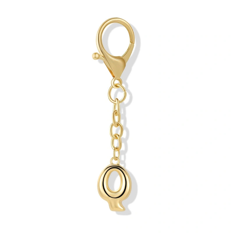 Bubble Initial Letter - Bag Charm