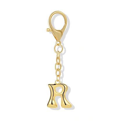 Bubble Initial Letter - Bag Charm