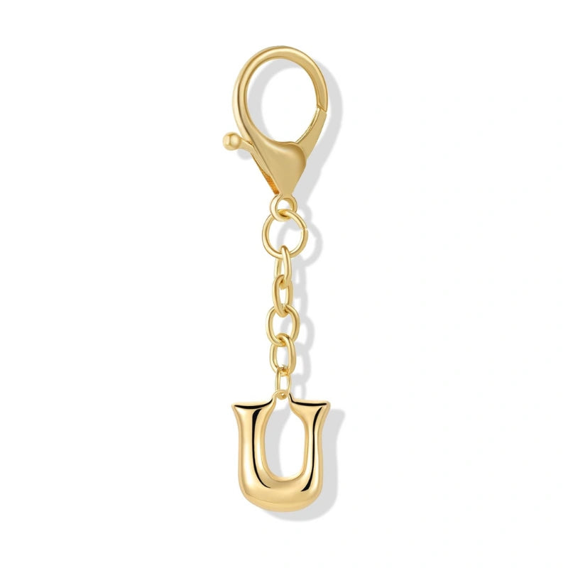 Bubble Initial Letter - Bag Charm