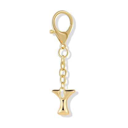 Bubble Initial Letter - Bag Charm