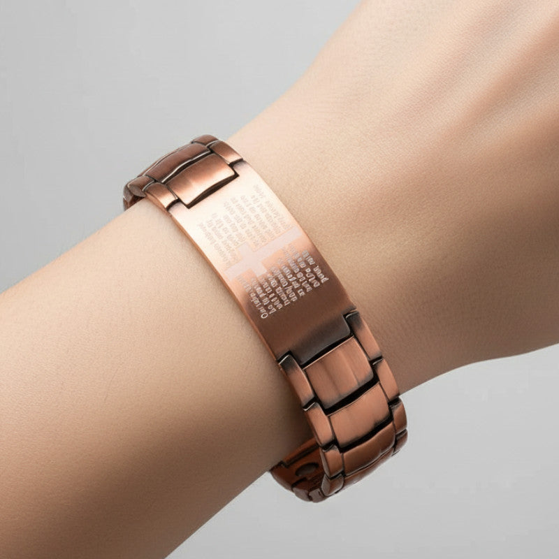 Pulsera con cruz de cobre DivineStrength™