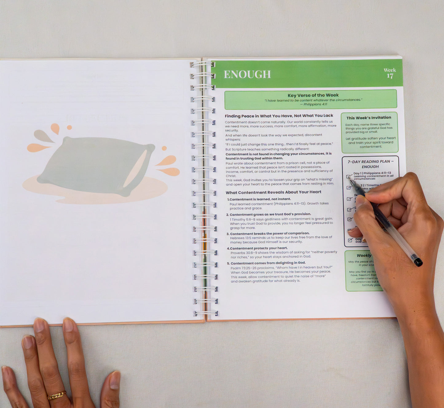 The Bible in One Year: A 52-Week Guided Devotional ( English )