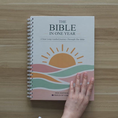 The Bible in One Year: A 52-Week Guided Devotional ( English )